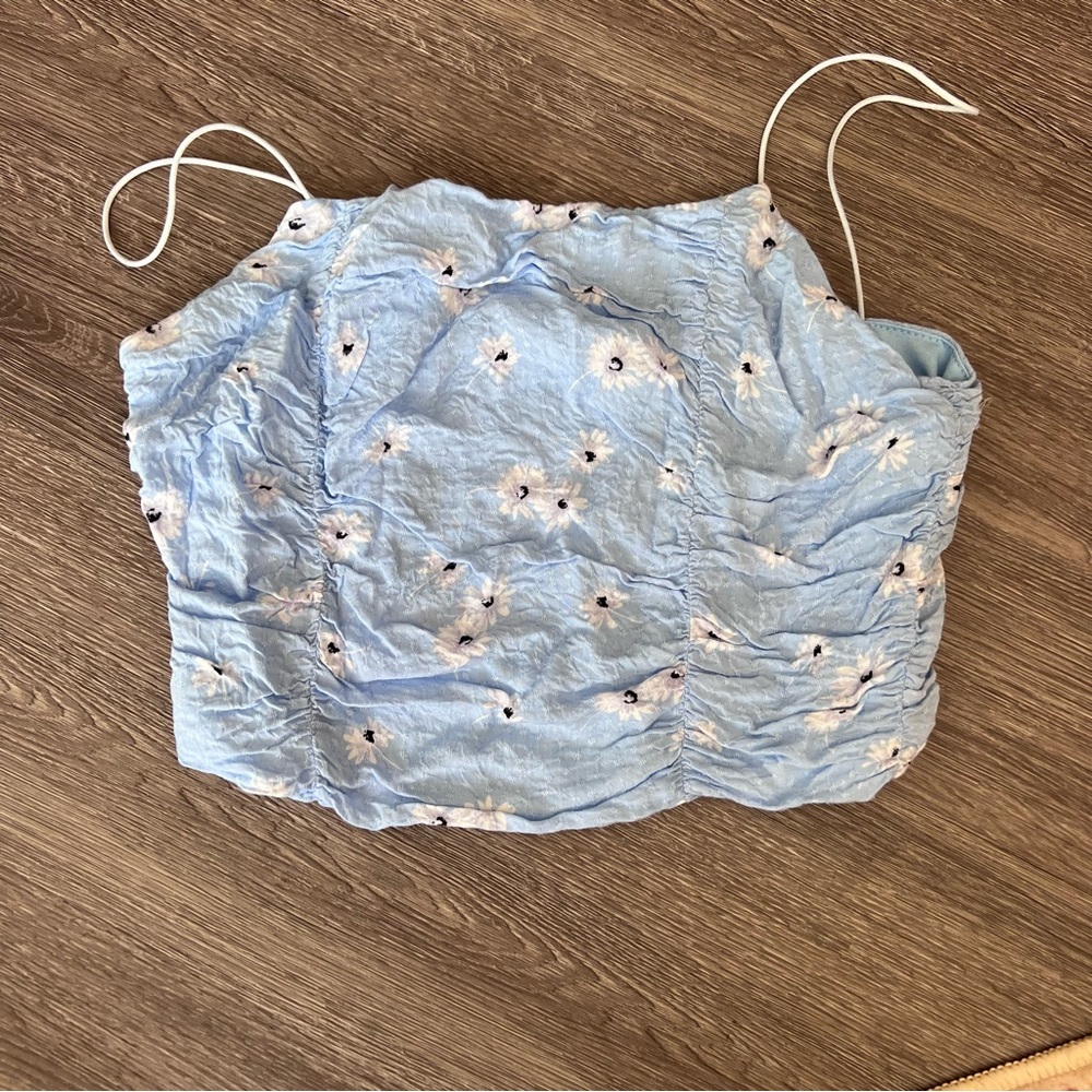 Pacsun Ruched Floral Top